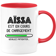 quotedazur - Mug Aïssa Est En Cours De Chargement Veuillez Patienter - Cadeau Aïssa Prénom Homme Personnalisé - Cadeau Annniversaire Noël Adolescent Collègue