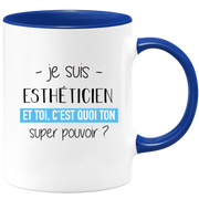 Super power beautician mug - ideal funny humor beautician man gift for birthday