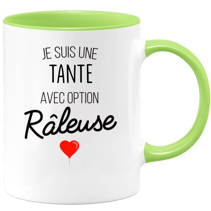 quotedazur - Mug Je Suis Une Tante Avec Option Râleuse - Cadeau Idéal Pour Tante - Cadeau Personnalisé Pour Femme - Cadeau Original Pour Anniversaire Ou Noël