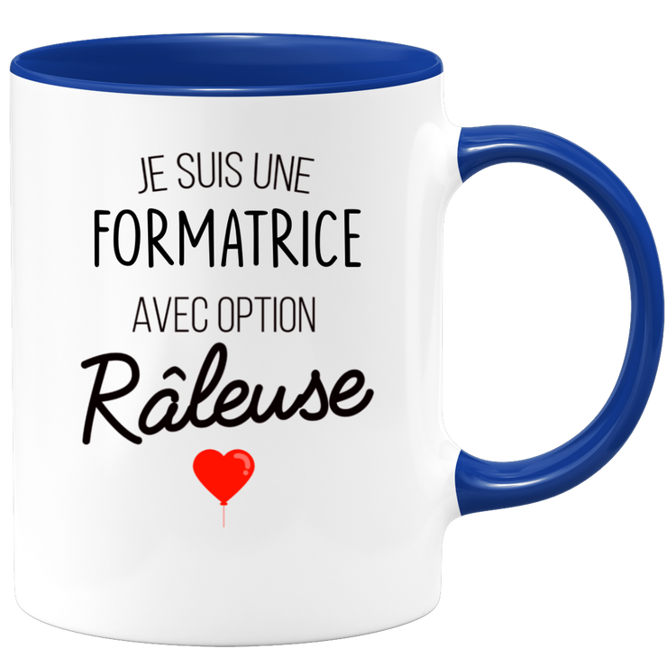 quotedazur - Mug Je Suis Une Formatrice Avec Option Râleuse - Cadeau Idéal Pour Formatrice - Cadeau Personnalisé Pour Femme - Cadeau Original Pour Anniversaire Ou Noël