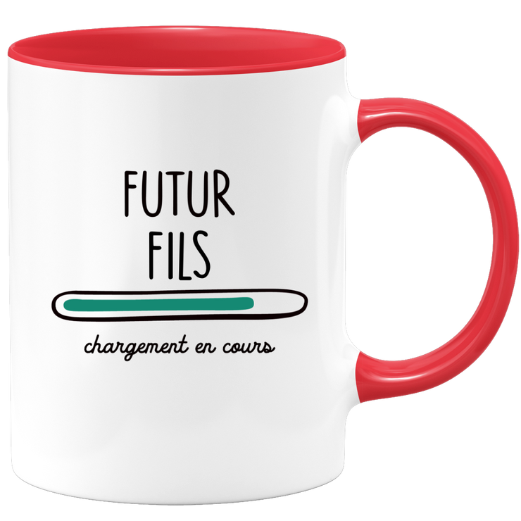 quotedazur - Mug Futur Fils, Idée Cadeau Parfaite Pour Annonce de Grossesse, Baby Shower, Naissance, Célébration Famille