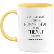 Mug Gift thibault - ideal man thibault - Personalized first name gift Birthday Man Christmas departure colleague - Ceramic - White