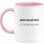 quotedazur - Mug Monsieur Le Cousin Germain - Idée Cadeau Humoristique pour Famille, Anniversaire, Noël