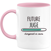 quotedazur - Mug Future Juge Chargement En Cours - Cadeau Humour Promotion Travail - Idée Cadeau Départ Collègue - Tasse Chef Juge - Idéal Pour Noël Au Bureau