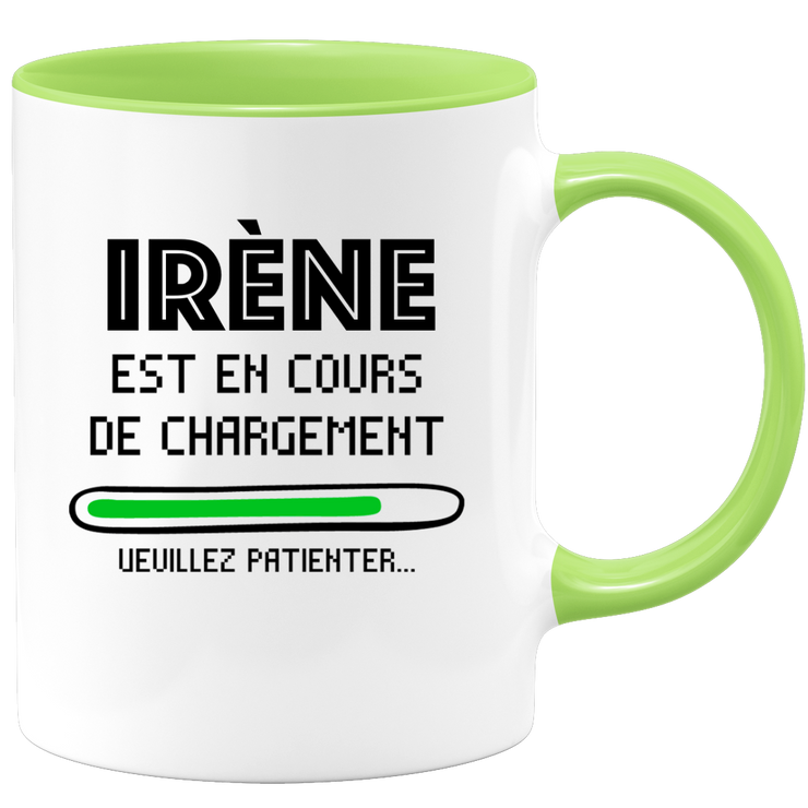 quotedazur - Mug Irène Est En Cours De Chargement Veuillez Patienter - Cadeau Irène Prénom Femme Personnalisé - Cadeau Annniversaire Noël Adolescent Collègue