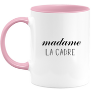 quotedazur - Mug Madame La Cadre - Cadeau Pour Cadre - Cadeau Personnalisé Pour Femme - Cadeau Original Anniversaire Ou Noël