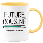 quotedazur - Mug Future Cousine 2024 Chargement En Cours - Cadeau Future Cousine - Surprise Annonce Grossesse Garçon/Fille Naissance Bébé