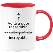 quotedazur - Mug Voilà À Quoi Ressemble Une Arrière-Grand-Mère Incroyable - Cadeau Pour Arrière-Grand-Mère - Cadeau Personnalisé Pour Femme - Cadeau Original Anniversaire Ou Noël