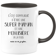 Super mom carpenter mug - gift carpenter birthday mom mother's day valentine's day woman love couple