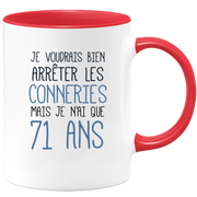 71st Birthday Mug Funny Funny - 71st Birthday Gift Mug Man Woman Humor Original