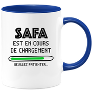 quotedazur - Mug Safa Est En Cours De Chargement Veuillez Patienter - Cadeau Safa Prénom Femme Personnalisé - Cadeau Annniversaire Noël Adolescent Collègue