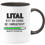 quotedazur - Mug Lital Est En Cours De Chargement Veuillez Patienter - Cadeau Lital Prénom Femme Personnalisé - Cadeau Annniversaire Noël Adolescent Collègue