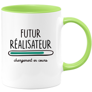 quotedazur - Mug Futur Realisateur Chargement En Cours - Cadeau Humour Métier Travail  - Idée Cadeau Realisateur Pot De Départ Chef Mutation - Tasse Cadeau Noël Bureau