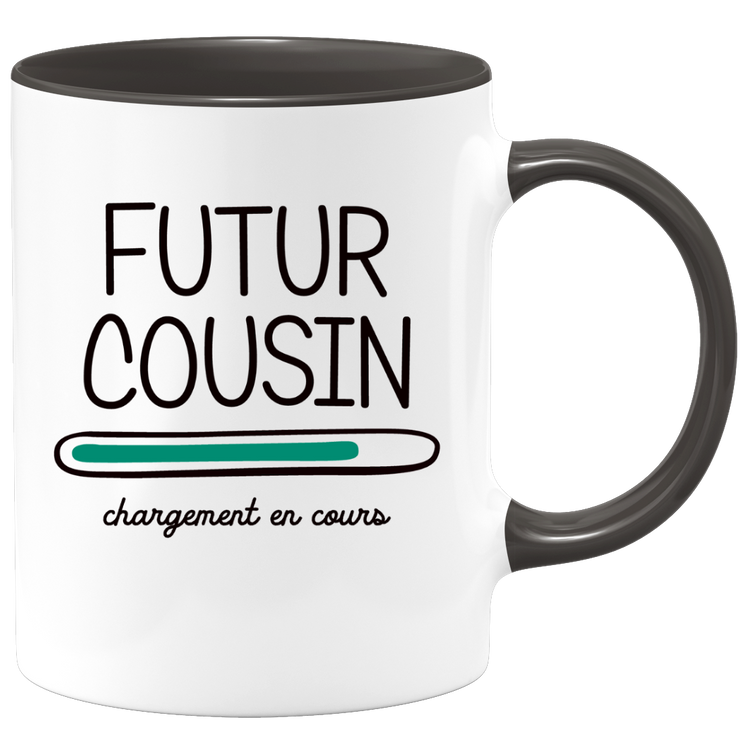 quotedazur - Mug Futur Cousin 2025 Chargement En Cours - Cadeau Futur Cousin - Surprise Annonce Grossesse Garçon/Fille Naissance Bébé