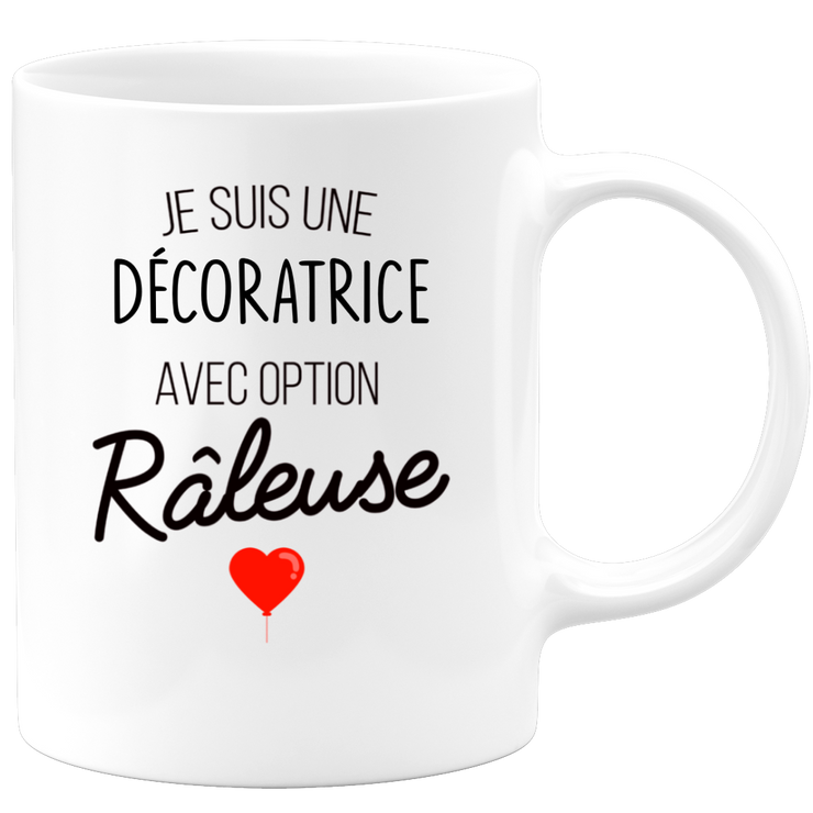 quotedazur - Mug Je Suis Une Décoratrice Avec Option Râleuse - Cadeau Idéal Pour Décoratrice - Cadeau Personnalisé Pour Femme - Cadeau Original Pour Anniversaire Ou Noël