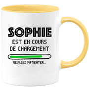 Mug Sophie Is Loading Please Wait - Personalized Woman First Name Sophie Gift