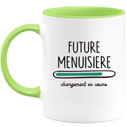 quotedazur - Mug Future Menuisiere Chargement En Cours - Cadeau Humour Promotion Travail - Idée Cadeau Départ Collègue - Tasse Chef Menuisiere - Idéal Pour Noël Au Bureau