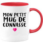 quotedazur - Tasse Mon Petit Mug De Connasse - Humour Tasse a Cafe Cadeau Rigolo Original Humoristique Fun à Message Pour Femme - Idée Cadeau Amie Marraine Tata Maman Mamie