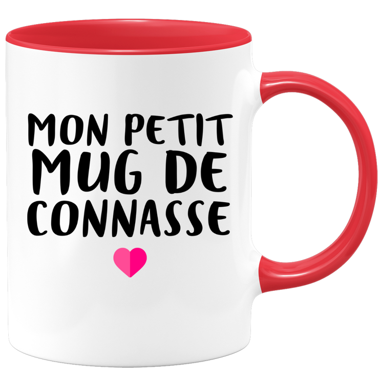 quotedazur - Tasse Mon Petit Mug De Connasse - Humour Tasse a Cafe Cadeau Rigolo Original Humoristique Fun à Message Pour Femme - Idée Cadeau Amie Marraine Tata Maman Mamie