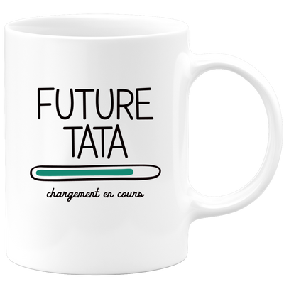 quotedazur - Mug Future Tata 2024 Chargement En Cours - Cadeau Future Tante - Surprise Annonce Grossesse Garçon/Fille Naissance Bébé