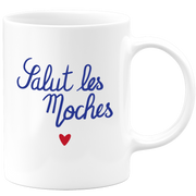 quotedazur - Mug Salut Les Moches - Cadeau Collègue Retraite - Idée Cadeau Original, Femme - Tasse Couple Saint Valentin - Gadget Geek Homme - Idéal Anniversaire Soeur Ou Meilleure Amie