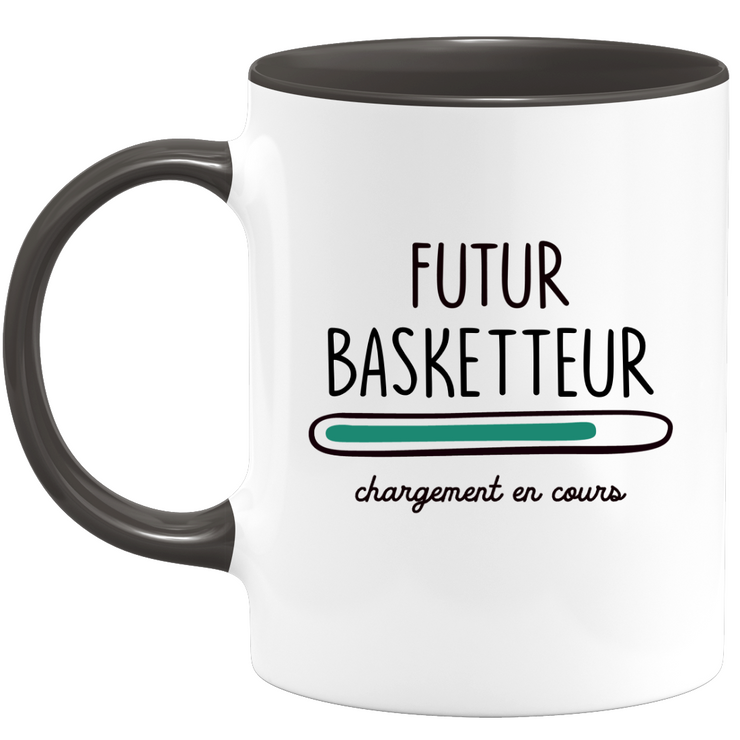 quotedazur - Mug Futur Basketteur, Idée Cadeau Parfaite pour Fans de Basket, Anniversaires et Baby Showers
