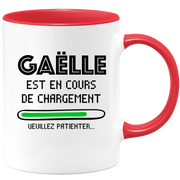 quotedazur - Mug Gaëlle Est En Cours De Chargement Veuillez Patienter - Cadeau Gaëlle Prénom Femme Personnalisé - Cadeau Annniversaire Noël Adolescent Collègue