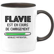 quotedazur - Mug Flavie Est En Cours De Chargement Veuillez Patienter - Cadeau Flavie Prénom Femme Personnalisé - Cadeau Annniversaire Noël Adolescent Collègue