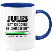 quotedazur - Mug Jules Est En Cours De Chargement Veuillez Patienter - Cadeau Jules Prénom Homme Personnalisé - Cadeau Annniversaire Noël Adolescent Collègue