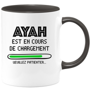 quotedazur - Mug Ayah Est En Cours De Chargement Veuillez Patienter - Cadeau Ayah Prénom Femme Personnalisé - Cadeau Annniversaire Noël Adolescent Collègue