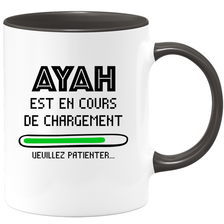 quotedazur - Mug Ayah Est En Cours De Chargement Veuillez Patienter - Cadeau Ayah Prénom Femme Personnalisé - Cadeau Annniversaire Noël Adolescent Collègue