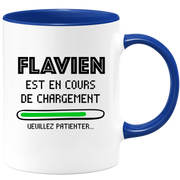 quotedazur - Mug Flavien Est En Cours De Chargement Veuillez Patienter - Cadeau Flavien Prénom Homme Personnalisé - Cadeau Annniversaire Noël Adolescent Collègue