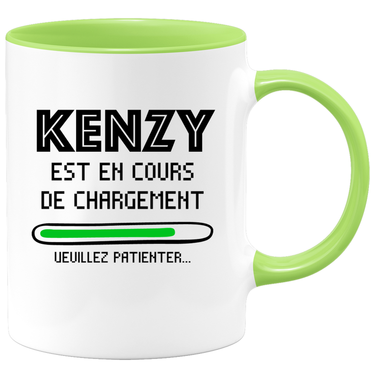 quotedazur - Mug Kenzy Est En Cours De Chargement Veuillez Patienter - Cadeau Kenzy Prénom Homme Personnalisé - Cadeau Annniversaire Noël Adolescent Collègue