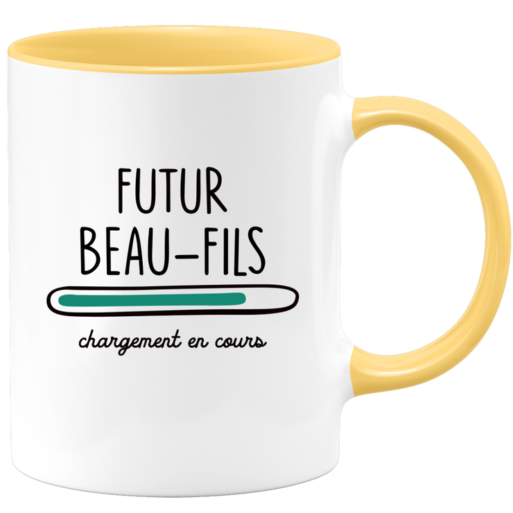 quotedazur - Mug Futur Beau Fils Idéal pour Cadeau Famille, Engagement, Fiançailles