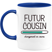 quotedazur - Mug Futur Cousin 2024 Chargement En Cours - Cadeau Futur Cousin - Surprise Annonce Grossesse Garçon/Fille Naissance Bébé