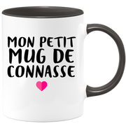 quotedazur - Tasse Mon Petit Mug De Connasse - Humour Tasse a Cafe Cadeau Rigolo Original Humoristique Fun à Message Pour Femme - Idée Cadeau Amie Marraine Tata Maman Mamie