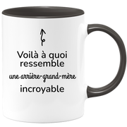 quotedazur - Mug Voilà À Quoi Ressemble Une Arrière-Grand-Mère Incroyable - Cadeau Pour Arrière-Grand-Mère - Cadeau Personnalisé Pour Femme - Cadeau Original Anniversaire Ou Noël