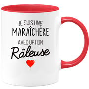 quotedazur - Mug Je Suis Une Maraîchère Avec Option Râleuse - Cadeau Idéal Pour Maraîchère - Cadeau Personnalisé Pour Femme - Cadeau Original Pour Anniversaire Ou Noël