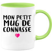 quotedazur - Tasse Mon Petit Mug De Connasse - Humour Tasse a Cafe Cadeau Rigolo Original Humoristique Fun à Message Pour Femme - Idée Cadeau Amie Marraine Tata Maman Mamie