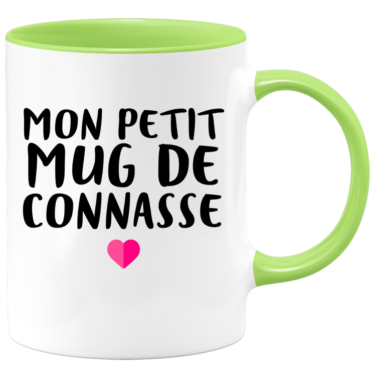 quotedazur - Tasse Mon Petit Mug De Connasse - Humour Tasse a Cafe Cadeau Rigolo Original Humoristique Fun à Message Pour Femme - Idée Cadeau Amie Marraine Tata Maman Mamie