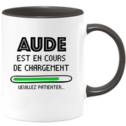 Mug Aude Is Loading Please Wait - Gift Aude First Name Woman Personalized