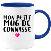 quotedazur - Tasse Mon Petit Mug De Connasse - Humour Tasse a Cafe Cadeau Rigolo Original Humoristique Fun à Message Pour Femme - Idée Cadeau Amie Marraine Tata Maman Mamie