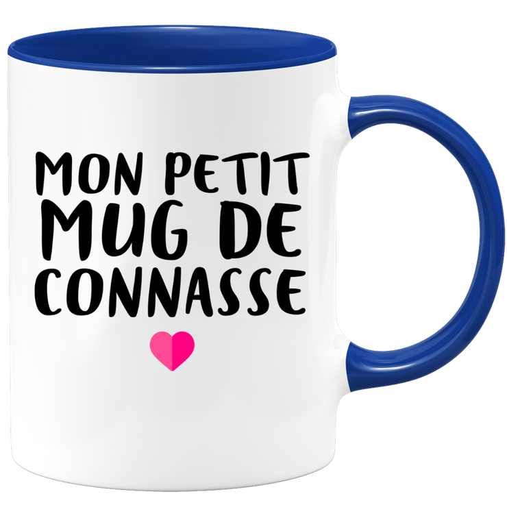 quotedazur - Tasse Mon Petit Mug De Connasse - Humour Tasse a Cafe Cadeau Rigolo Original Humoristique Fun à Message Pour Femme - Idée Cadeau Amie Marraine Tata Maman Mamie