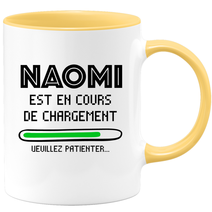 quotedazur - Mug Naomi Est En Cours De Chargement Veuillez Patienter - Cadeau Naomi Prénom Femme Personnalisé - Cadeau Annniversaire Noël Adolescent Collègue