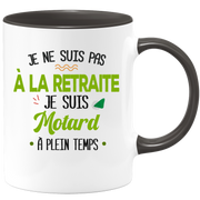 quotedazur - Mug Retraite Je Suis Motard - Cadeau Humour Sport - Idée Cadeau Retraite Original Moto - Tasse Motard - Départ Retraite Anniversaire Ou Noël