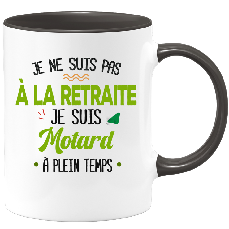 quotedazur - Mug Retraite Je Suis Motard - Cadeau Humour Sport - Idée Cadeau Retraite Original Moto - Tasse Motard - Départ Retraite Anniversaire Ou Noël