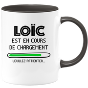 quotedazur - Mug Loïc Est En Cours De Chargement Veuillez Patienter - Cadeau Loïc Prénom Homme Personnalisé - Cadeau Annniversaire Noël Adolescent Collègue