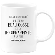 Mug compliqué d'être un beau gosse et un Infographiste à la fois mais ça va je gère