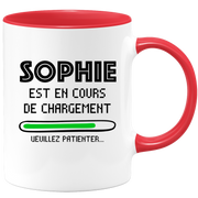 Mug Sophie Is Loading Please Wait - Personalized Woman First Name Sophie Gift