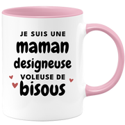 quotedazur - Mug I Am A Designing Mom Thief Of Kisses - Original Mother's Day Gift - Gift Idea For Mom Birthday - Gift For Future Mom Birth